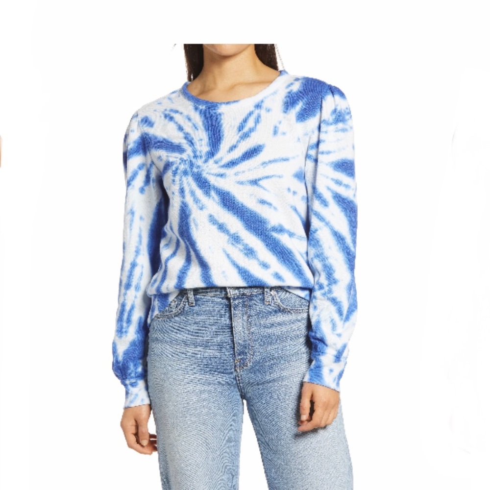 HALOGEN Blue Neon Tie dye sweatshirt 🔷🧿